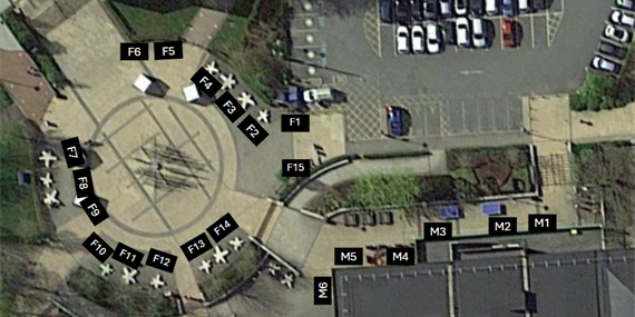 Map of stalls Outside Students Union